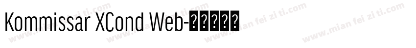 Kommissar XCond Web字体转换